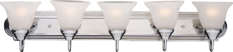 Essentials - 801x 36' 5 Light Bath Vanity Light in Polished Chrome