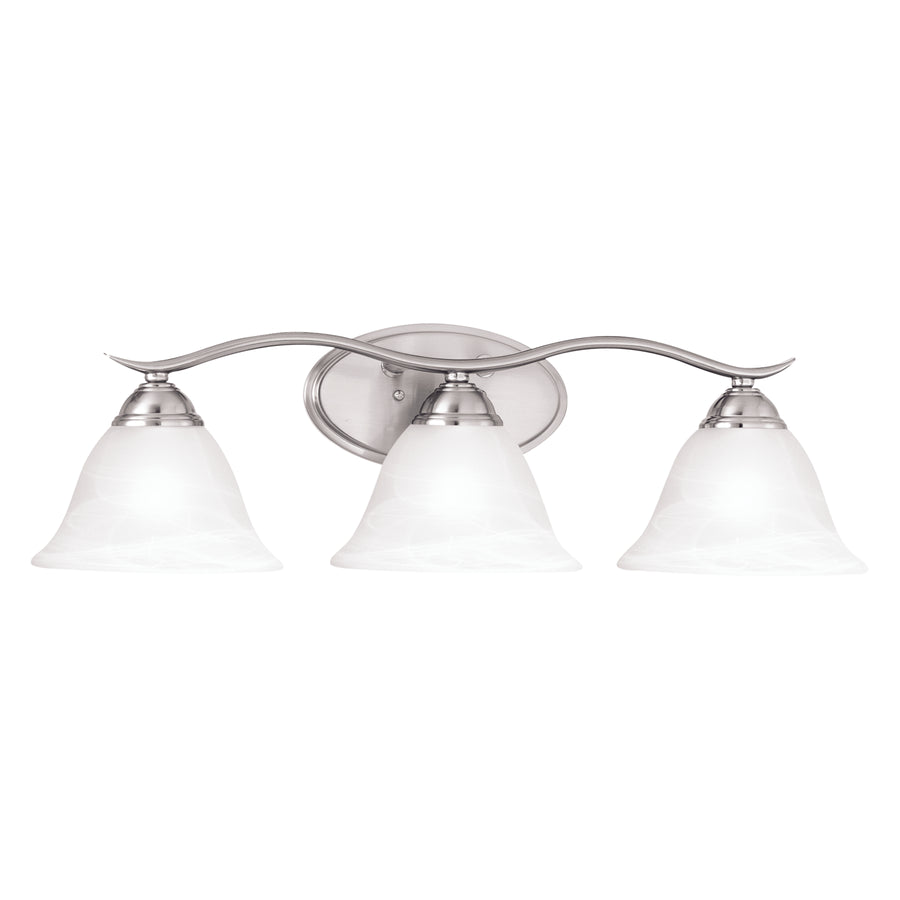 Prestige 8.25' 3 Light Vanity Light in Brushed Nickel