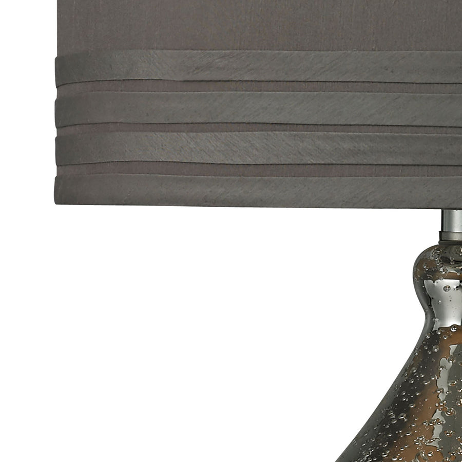 Bubble Glass 24' Table Lamp in Silver Mercury