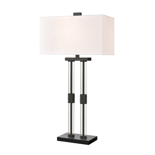 Roseden Court 34" Table Lamp in Matte Black