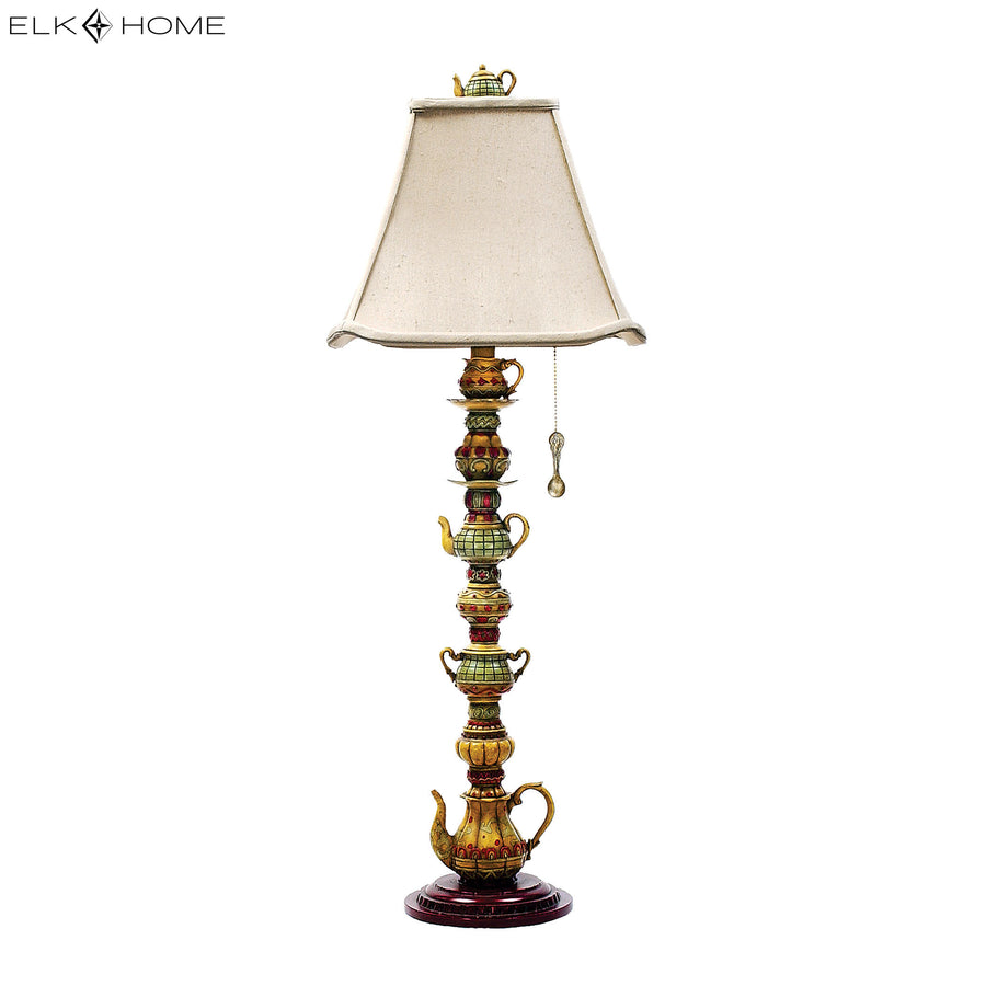 Tea Service 35' Table Lamp in Multicolor