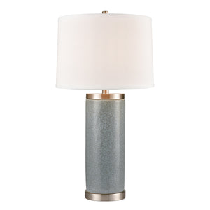 Bluestack 29' Table Lamp in Blue Crackle