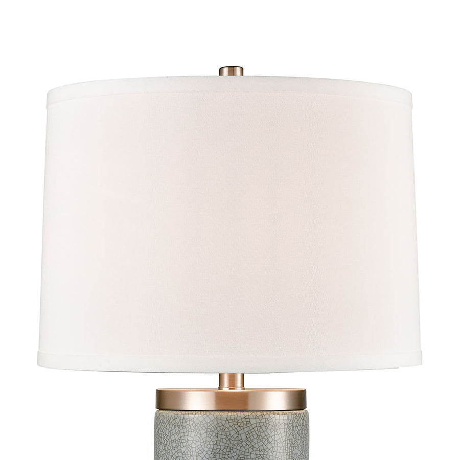 Bluestack 29' Table Lamp in Blue Crackle