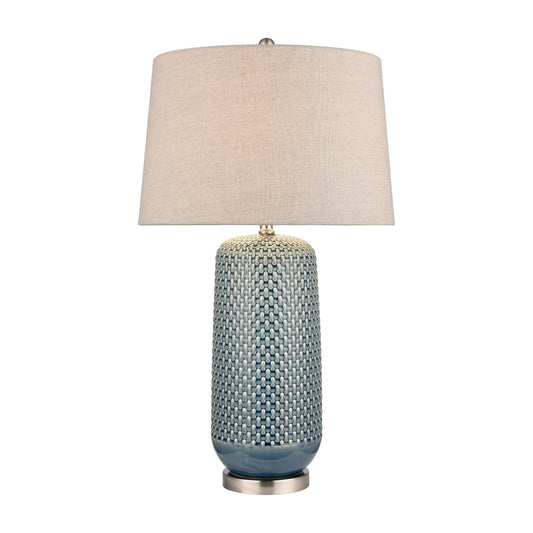 Dawlish Bay 31" Table Lamp in Blue