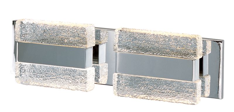Ice 19' 4 Light Bath Vanity Light in Polished Chrome