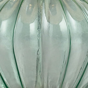 Smoked Glass 25' Table Lamp in Brushed Steel