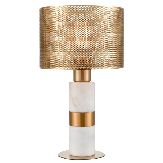 Sureshot 15" Table Lamp in Aged Brass