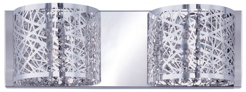 Inca 15.75' 2 Light Vanity Lighting in Polished Chrome