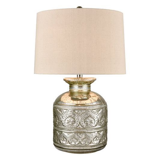 Zoco 27" Table Lamp in Silver Mercury