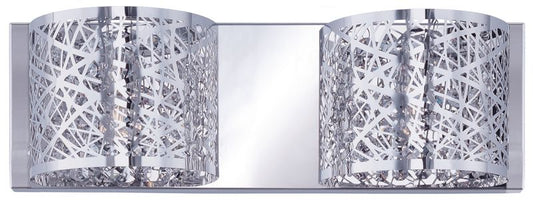 Inca 15.75" Polished Chrome Vanity Lighting with G9 LED