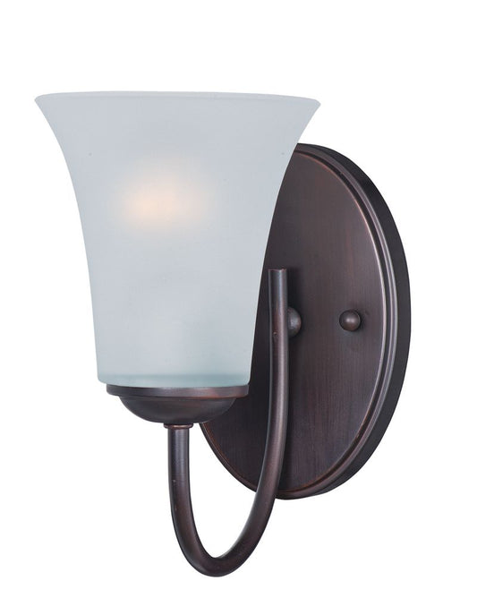 Logan 5" Single Light Vanity Wall Sconce in Oil Rubbed Bronze