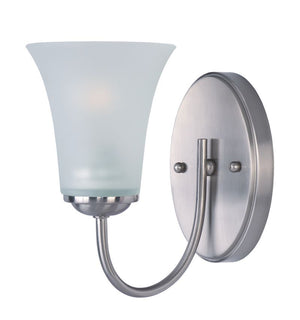 Logan 5' Single Light Vanity Wall Sconce in Satin Nickel