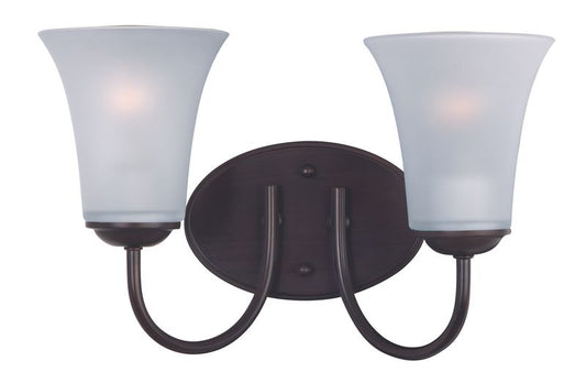 Logan 14" 2 Light Vanity Wall Sconce in Oil Rubbed Bronze