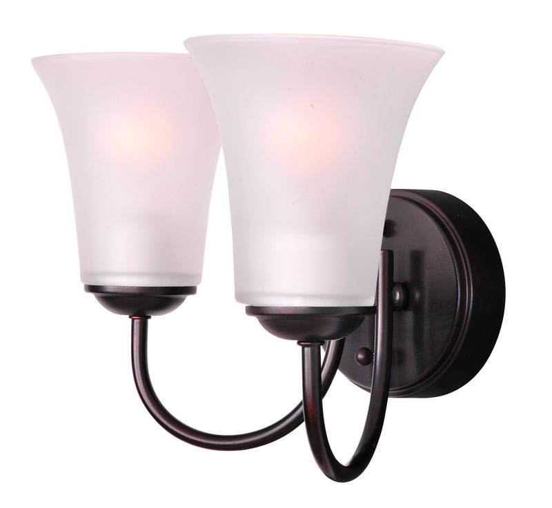 Logan 14' 2 Light Wall Sconce in Oil Rubbed Bronze