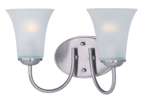 Logan 14' 2 Light Vanity Wall Sconce in Satin Nickel