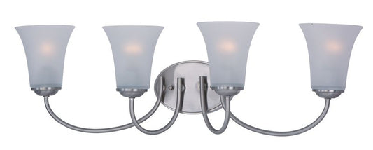 Logan 28" 4 Light Vanity Wall Sconce in Satin Nickel