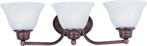 Malaga 19.5' 3 Light Vanity Lighting in Oil Rubbed Bronze