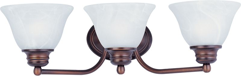 Malaga 19.5' 3 Light Vanity Lighting in Oil Rubbed Bronze