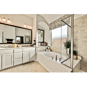 Malaga 19.5' 3 Light Vanity Lighting in Satin Nickel with Marble Glass Finish