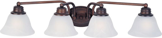 Malaga 29" 4 Light Bath Vanity Light in Oil Rubbed Bronze