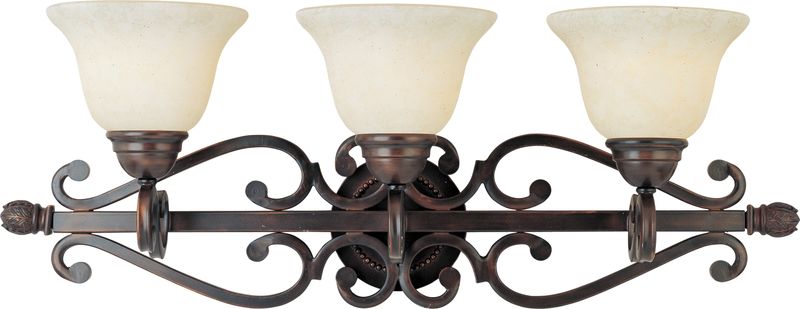 Manor 29' 3 Light Bath Vanity Light in Oil Rubbed Bronze