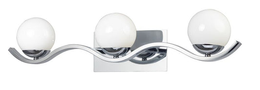 Motion 31.5" 3 Light Bath Vanity Light in Polished Chrome