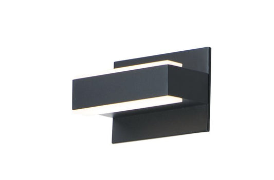 Omni 7.25" 5 Light Bath Vanity Light in Black