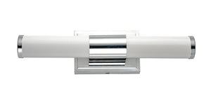 Optic 18' Single Light Vanity Wall Sconce in Polished Chrome