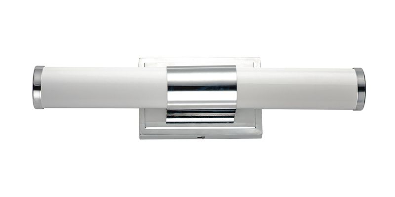 Optic 18' Single Light Vanity Wall Sconce in Polished Chrome