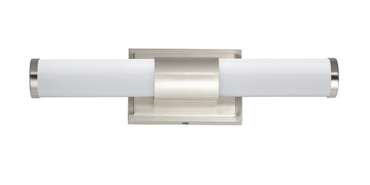 Optic 18" Single Light Vanity Wall Sconce in Satin Nickel