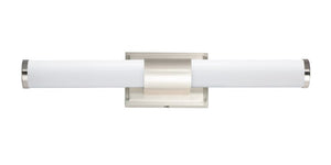 Optic 24' Single Light Vanity Wall Sconce in Satin Nickel