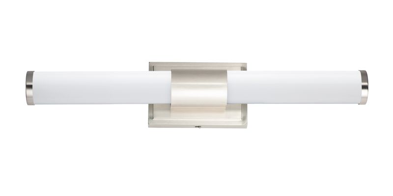 Optic 24' Single Light Vanity Wall Sconce in Satin Nickel