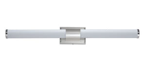 Optic 36' Single Light Vanity Wall Sconce in Satin Nickel