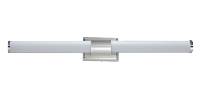 Optic 36' Single Light Vanity Wall Sconce in Satin Nickel
