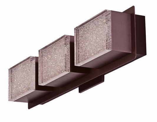 Pizzazz 22.75" 3 Light Bath Vanity Light in Coffee