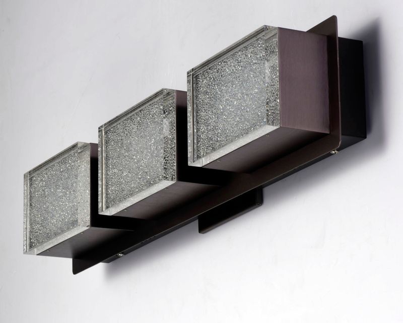 Pizzazz 22.75' 3 Light Vanity Lighting in Coffee