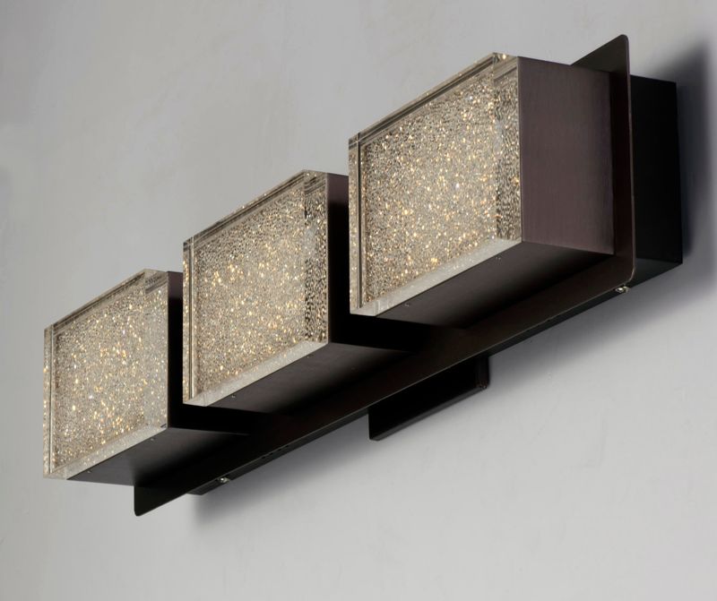 Pizzazz 22.75' 3 Light Vanity Lighting in Coffee