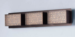 Pizzazz 22.75' 3 Light Vanity Lighting in Coffee