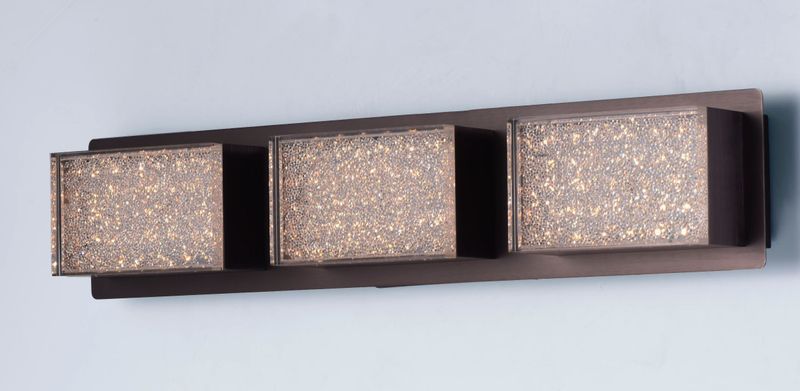 Pizzazz 22.75' 3 Light Vanity Lighting in Coffee