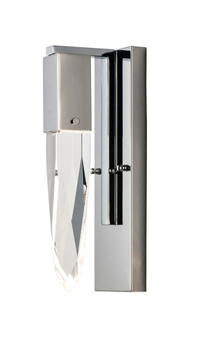 Quartz 4.75' Single Light Vanity Lighting in Polished Chrome