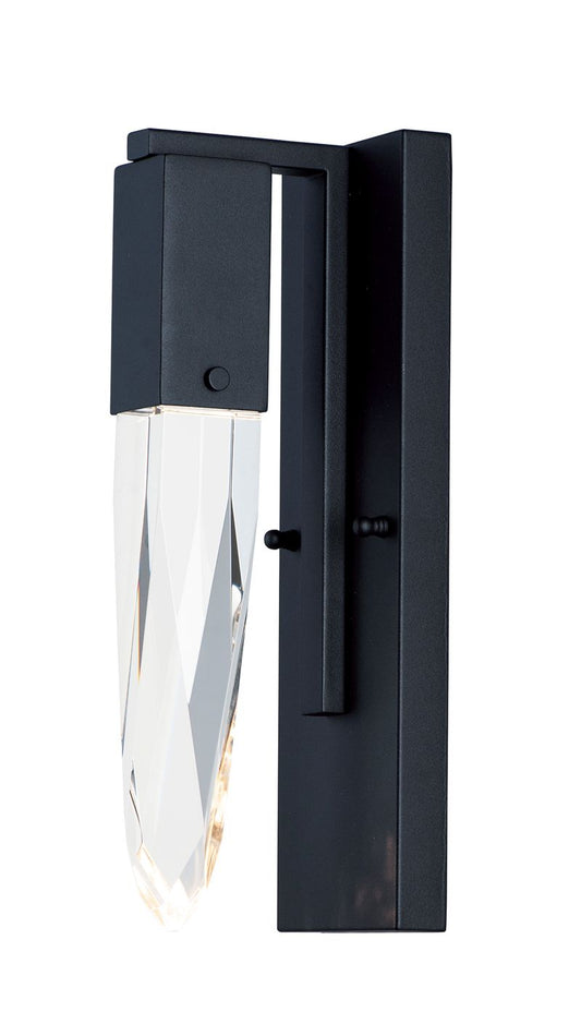 Quartz 4.75" Single Light Bath Vanity Light in Black