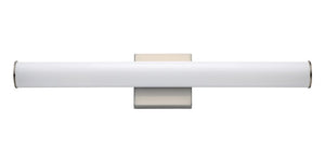 Rail 24' Single Light Wall Sconce in Satin Nickel