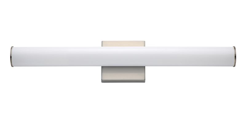 Rail 24' Single Light Wall Sconce in Satin Nickel
