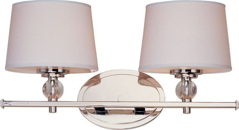 Rondo 16.75' 2 Light Vanity Wall Sconce in Polished Nickel