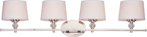 Rondo 36.25' 4 Light Bath Vanity Light in Polished Nickel
