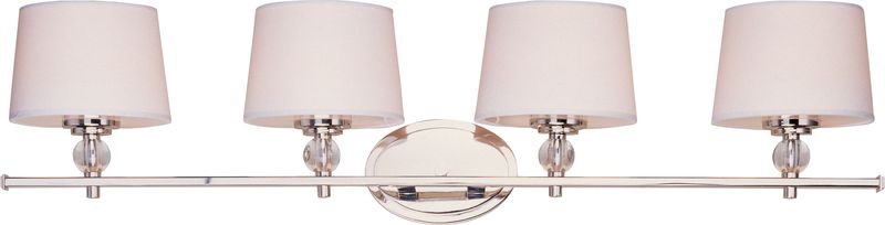 Rondo 36.25' 4 Light Bath Vanity Light in Polished Nickel