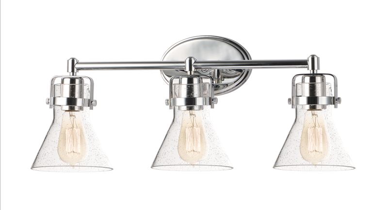 Seafarer 24.25' 3 Light Vanity Lighting in Polished Chrome