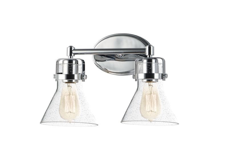Seafarer 15' x 10' Vanity Lighting with 2 Light bulbs included - Polished Chrome