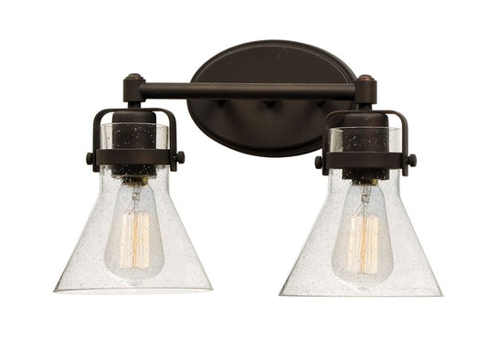 Seafarer 15" Oil Rubbed Bronze Vanity Lighting with E26 Medium Incandescent