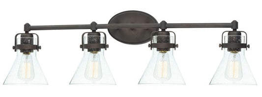 Seafarer 33" Oil Rubbed Bronze Vanity Lighting with E26 Medium Incandescent